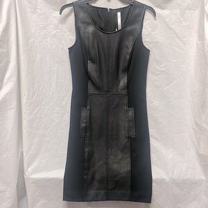 Vintage Kenzie Black Mixed Media Sleeveless Dress